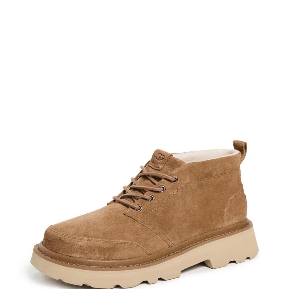 UGG M Chukka Lug Chestnut Suede Lace Up Boots Mens 11 1171113 New